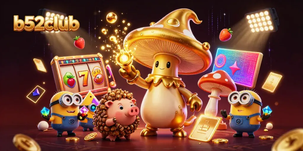 Experience thrilling gaming action at b52club with exciting slot games and vibrant casino elements.