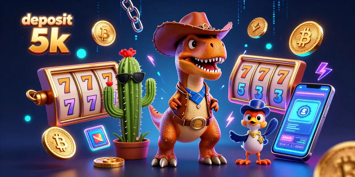 Spin the reels at deposit 5k casino, featuring vibrant characters and energetic gameplay elements.