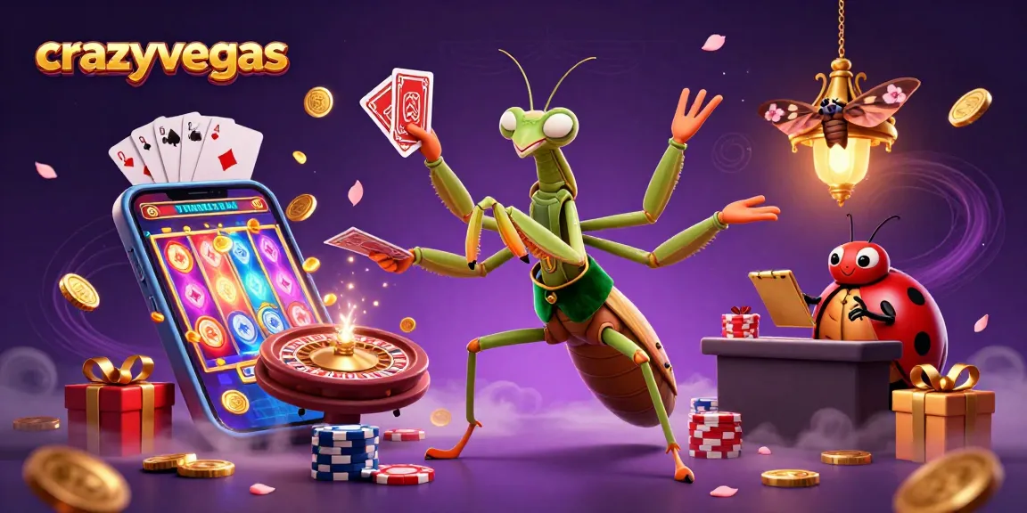 Experience high-stakes gaming excitement at crazyvegas with vibrant casino characters and dynamic elements.